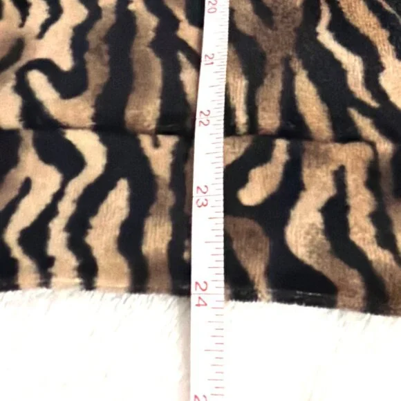 Kim Rogers Animal Print Zip Jacket Large 75% Cotton 25% Polyester velour - Picture 5 of 5